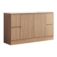 Byron 1500mm Light Oak Freestanding Vanity with Removable Kickboard